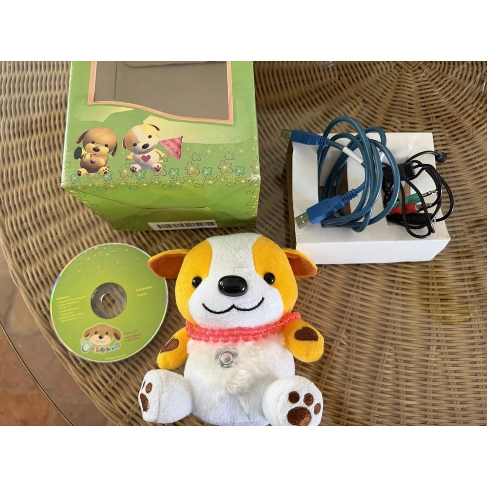 Vintage e-Puppy Personal USB Email Communicator Interactive Plush Toy Set New